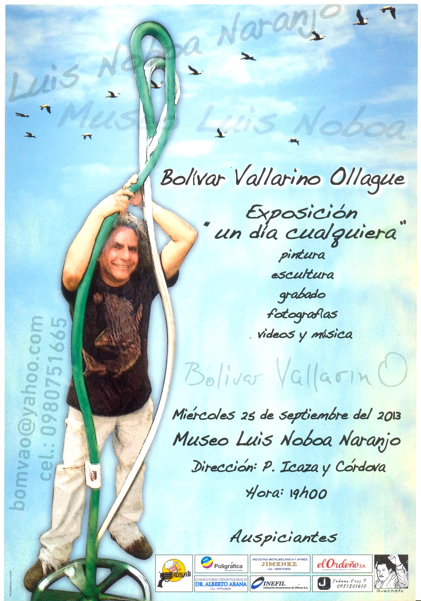 bolivar vallarino realiza exposicion arte museo luis noboa naranjo fundado alvaro noboa